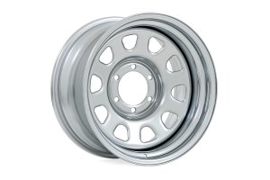 Steel Wheel - Rough Country - 16x8 | 5x4.5 | 3.30 Bore | -6 - Chrome